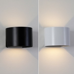 모던 LED 원형 벽등 10W (블랙,화이트)