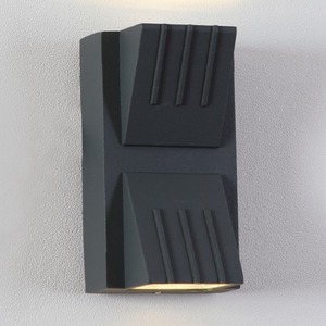 LED 벙커 2등 벽등 5W (블랙,그레이)