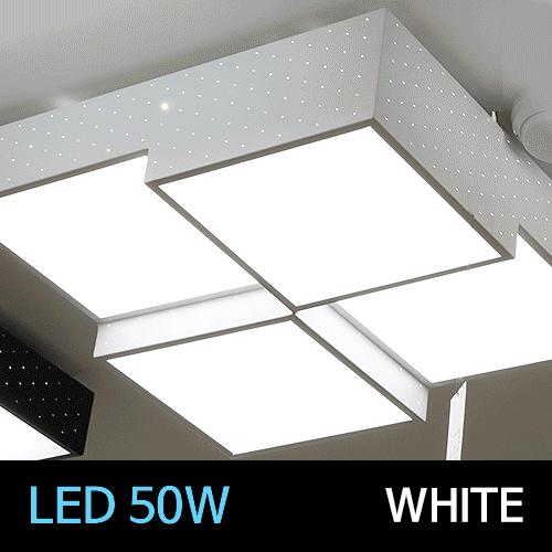 LED 큐브4등 방등 50W [화이트]